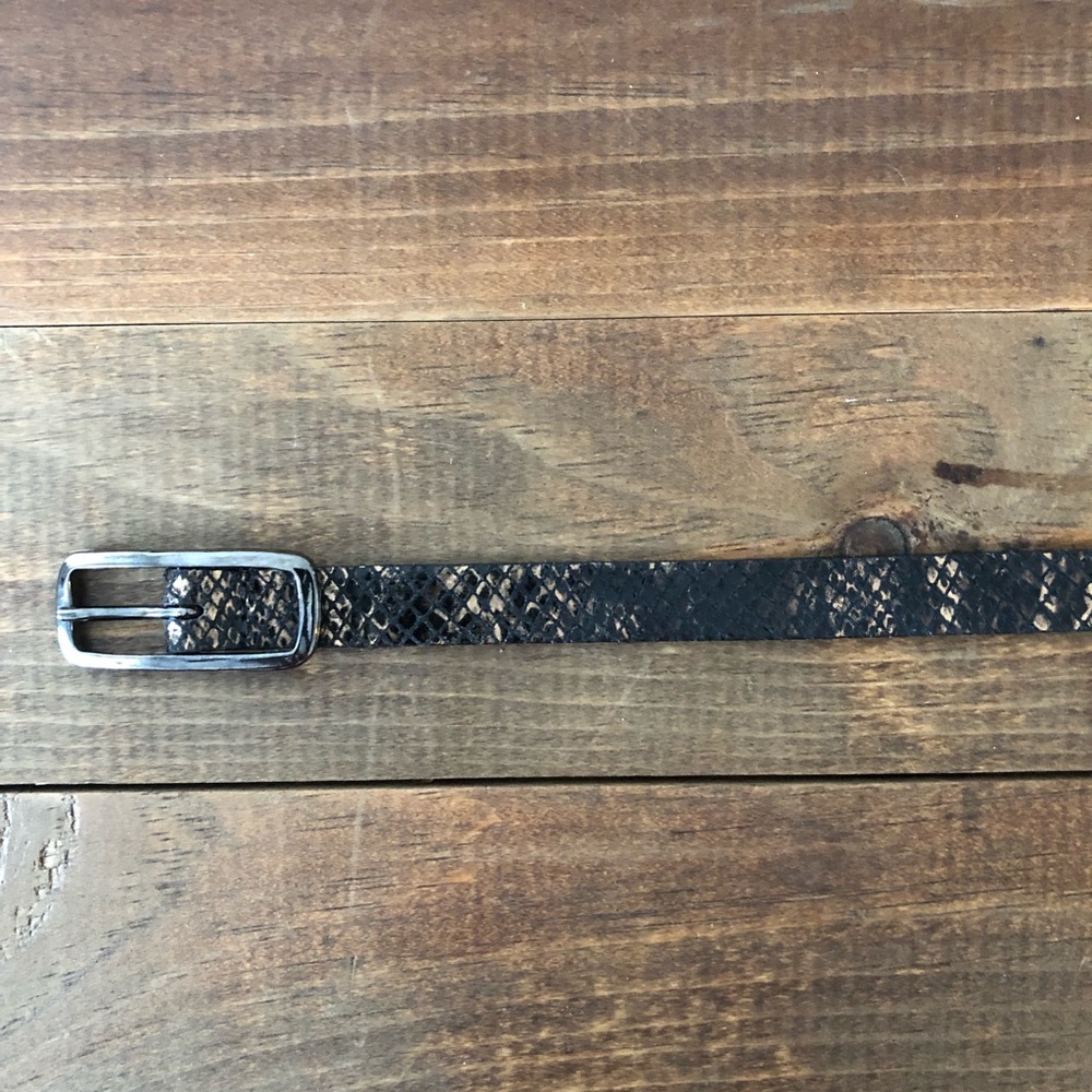 Streets Ahead Skinny Python Leather